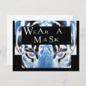 CORONAVIRUS DRAAG EEN MASKER BRIEFKAART (Voorkant / Achterkant)