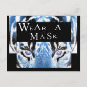 CORONAVIRUS DRAAG EEN MASKER BRIEFKAART (Voorkant)