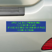 Coronavirus Ironic Bumpersticker (Op auto)