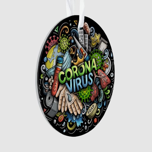 Coronavirus-Ornament Ornament (voorkant)