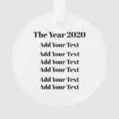 Coronavirus-Ornament Ornament (achterkant)