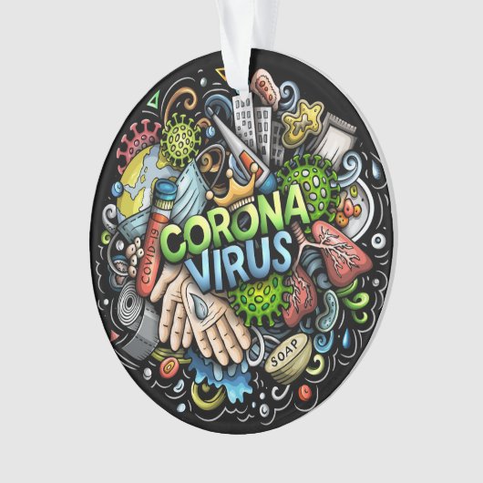 Coronavirus-Ornament Ornament (voorkant)
