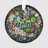Coronavirus-Ornament Ornament (voorkant)