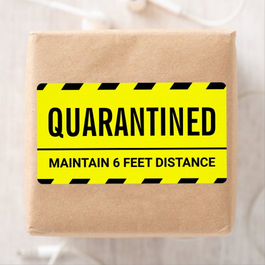 Coronavirus Self Isolation Quarantine Etiket (Insitu)