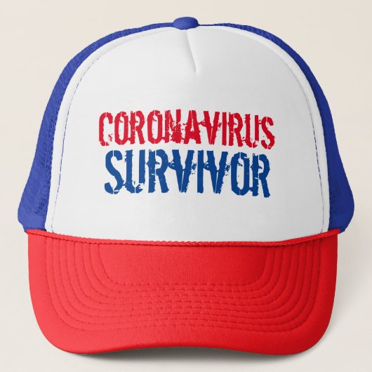Coronavirus Survivor Trucker Hat Trucker Pet (Voorkant)