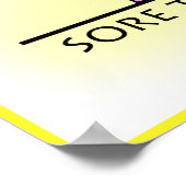 Coronavirus symptômes visuels Poster (Coin)