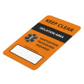 Coronavirus Warning Magnet Small (Covid19) Magneet (Linkerzijde)