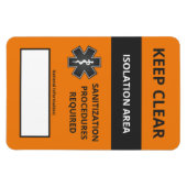 Coronavirus Warning Magnet Small (Covid19) Magneet (Horizontaal)