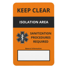 Coronavirus Warning Magnet Small (Covid19) Magneet