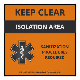 Coronavirus Warning Poster (Covid19) Perfect Poster