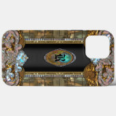 Coronelli Chic Elegant Monogram Case-Mate iPhone Case (Achterkant (horizontaal))