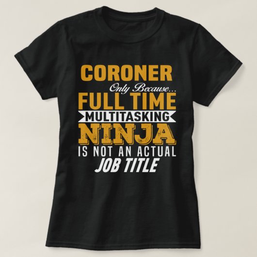 Coroner T-shirt (Design voorkant)