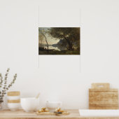 Corot - De Bootman De Mortefontaine Poster (Keuken)