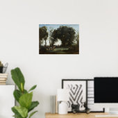 Corot - De dans van de nimfen Poster (Thuiskantoor)