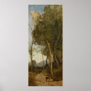 Corot - De vier keer van de dag (middag) Poster