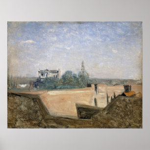 Corot - De wallen van Arras Poster
