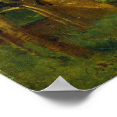 Corot - Het Boerderij van de Aanraking in Honfleur Poster (Hoek)