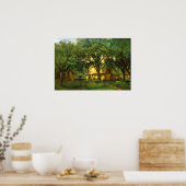 Corot - Het Boerderij van de Aanraking in Honfleur Poster (Keuken)