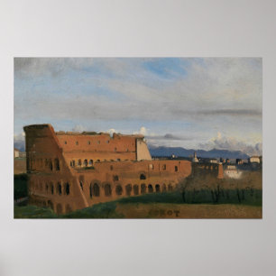 Corot - Het Colosseum Poster