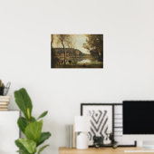 Corot - Het meer van Ville-d'Avray Poster (Thuiskantoor)
