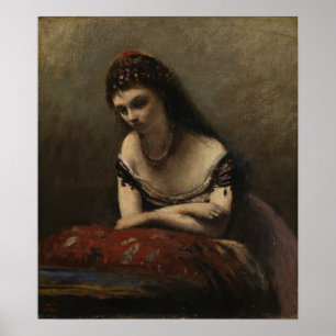 Corot - Het meisje van Gipsy 1870 Poster