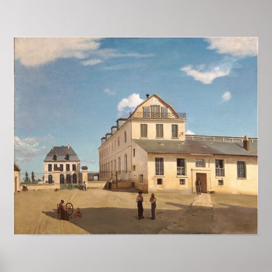 Corot - Huis en Fabriek van Monsieur Henry Poster (Voorkant)