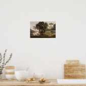 Corot - Italiaans landschap (1835) Poster (Keuken)