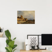 Corot - Kasteel van de Paus Poster (Thuiskantoor)