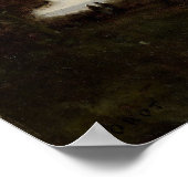 Corot - Landschap 1870 Poster (Hoek)