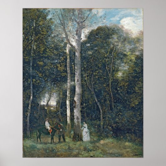 Corot - Leeuwenpark in Port-Marly Poster (Voorkant)