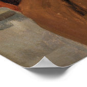 Corot - Melancholy, Italiaanse vrouw Poster (Hoek)