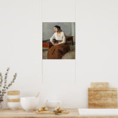 Corot - Melancholy, Italiaanse vrouw Poster (Keuken)