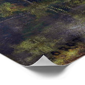 Corot - Semur , kathedraal gezien van Armançon Poster (Hoek)