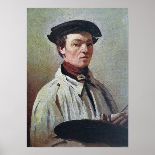 Corot - Zelfportret Poster (Voorkant)