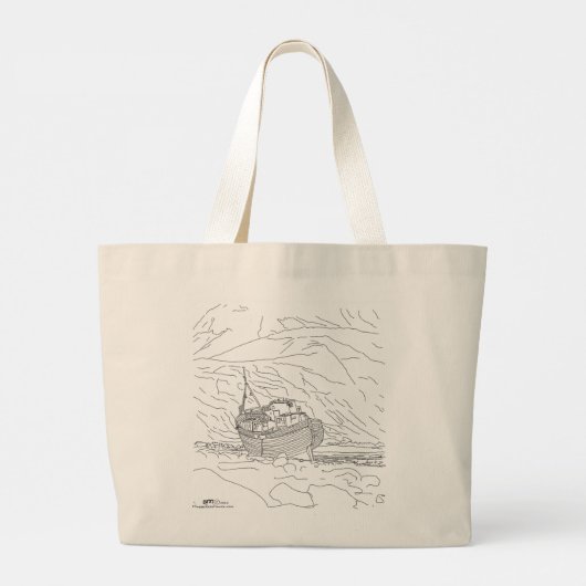 Corpach Shipwreck Scotland Canvas tas (Achterkant)