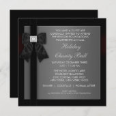 Corporate Black Stropdas Event Formele Sjabloon Kaart (Voorkant / Achterkant)