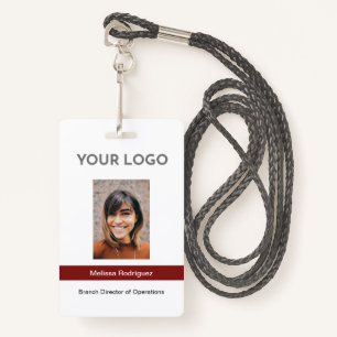 Corporate Bourgogne werknemer foto ID Badge