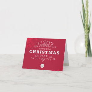 CORPORATE BUSINESS kerst vreugde logo rood Feestdagen Kaart