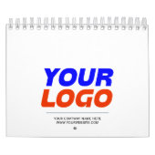 Corporate Business Logo Aangepaste foto Kalender (Hoes)