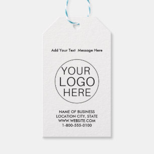 Corporate Business Logo en QR-code Cadeaulabel
