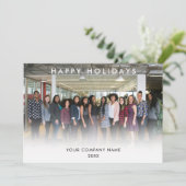Corporate Business Logo Foto Kerst Kaart (Staand voorkant)
