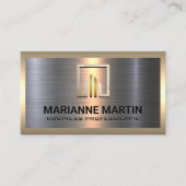 Corporate Business Logo | Metallic Visitekaartje (Voorkant)
