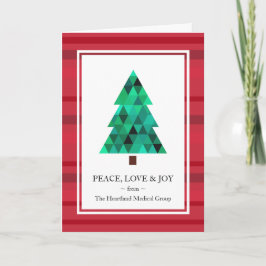 Corporate Business Mod Geometric Holiday Card Feestdagen Kaart