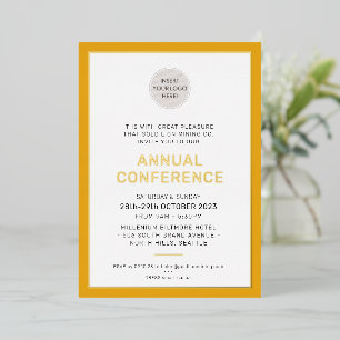 CORPORATE BUSINESS modern evenement eenvoudige mos Folie Uitnodiging