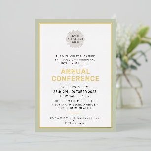 CORPORATE BUSINESS modern event eenvoudige sint-gr Folie Uitnodiging