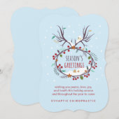 Corporate Chiropractic Flat Kerstfeestay Card Feestdagenkaart (Voorkant / Achterkant)