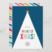 CORPORATE CHRISTMAS festive modern minimal tree Feestdagenkaart (Voorkant / Achterkant)