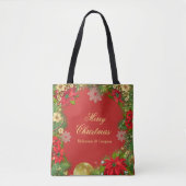 Corporate Christmas Party Gift Canvas tas (Voorkant)