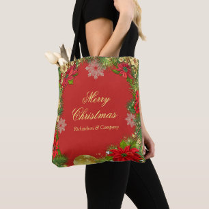 Corporate Christmas Party Gift Canvas tas