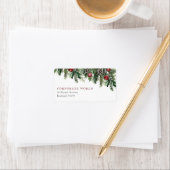 Corporate Christmas Party Retour Adreslabel Etiket (Insitu)